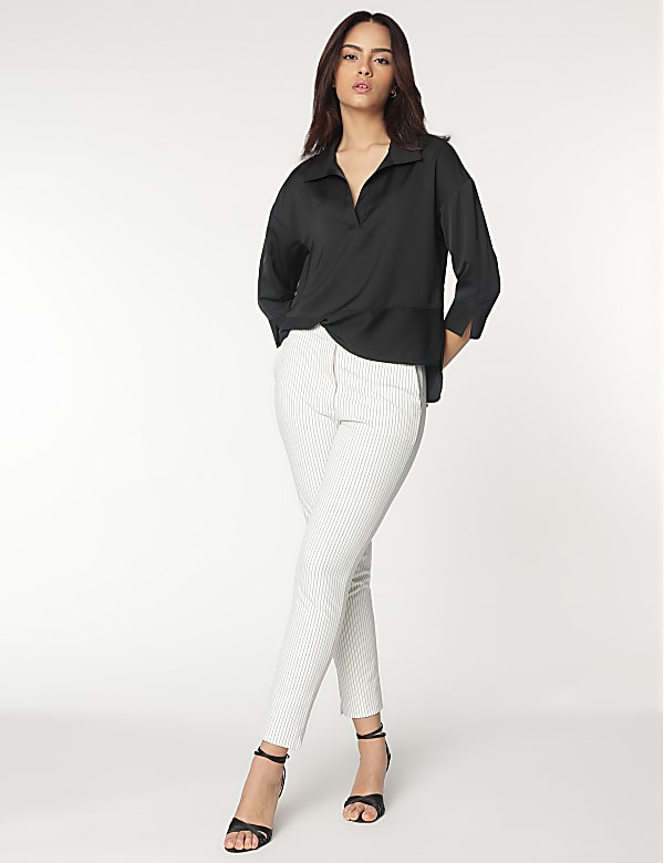 Spread Collar Blouse