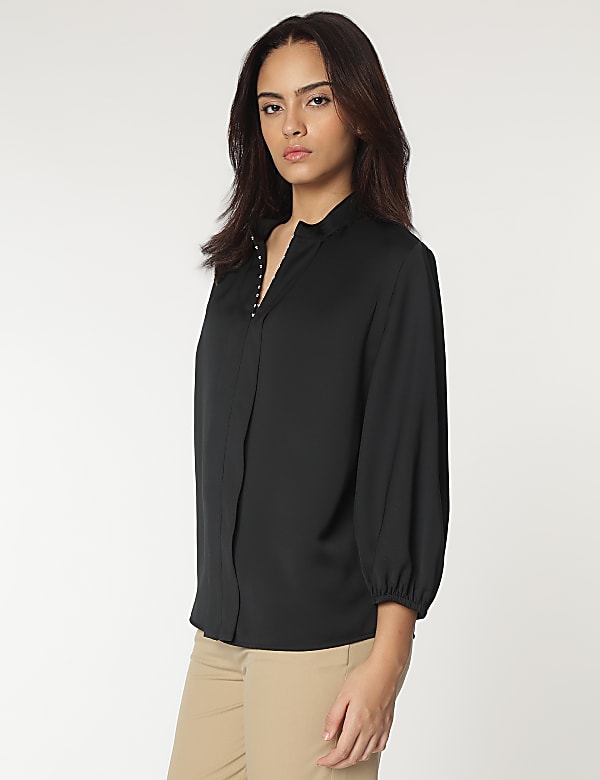 Mandarin Neck Blouse
