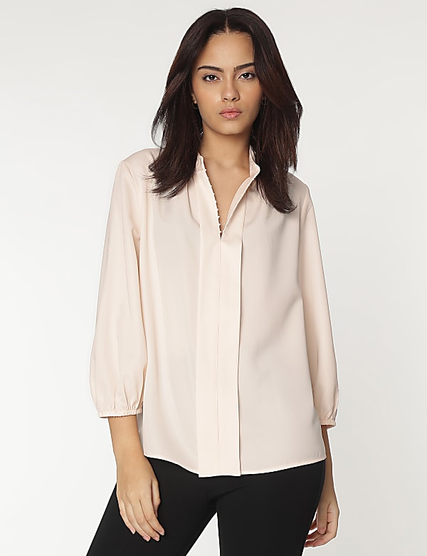 Mandarin Neck Blouse