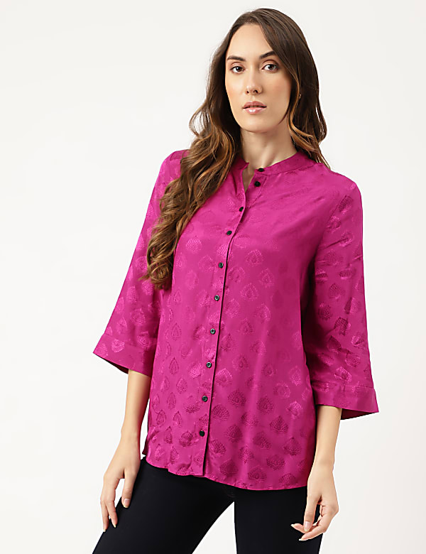 Viscose Printed Regular Fit Shirt