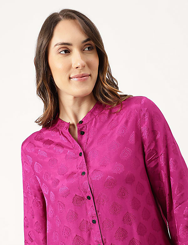Viscose Printed Regular Fit Shirt