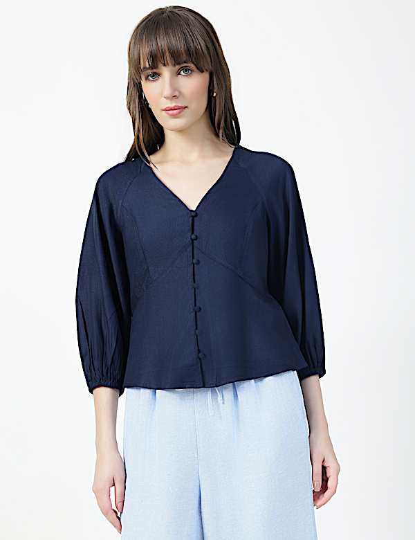 QUARTER SLEELVES EASY TOP