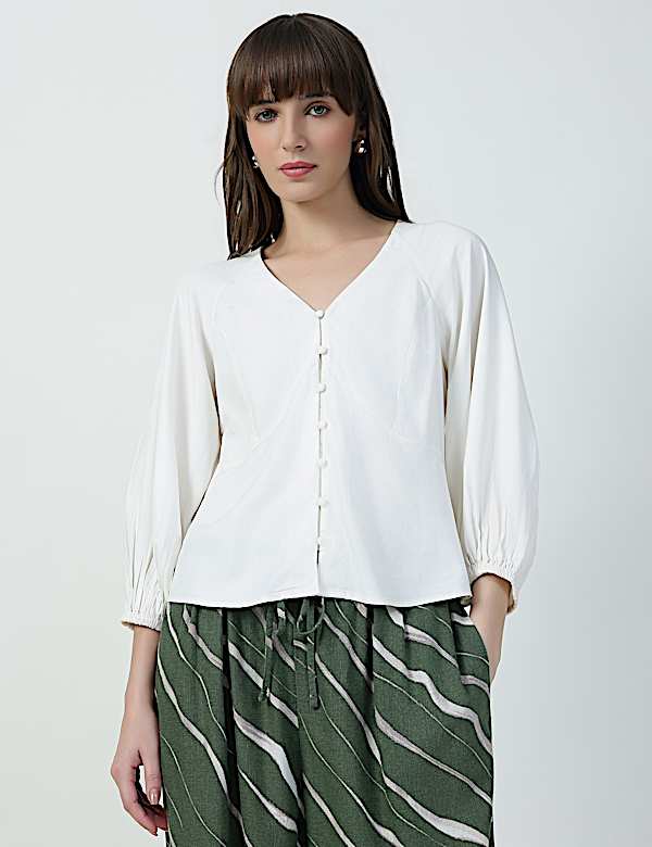 QUARTER SLEELVES EASY TOP