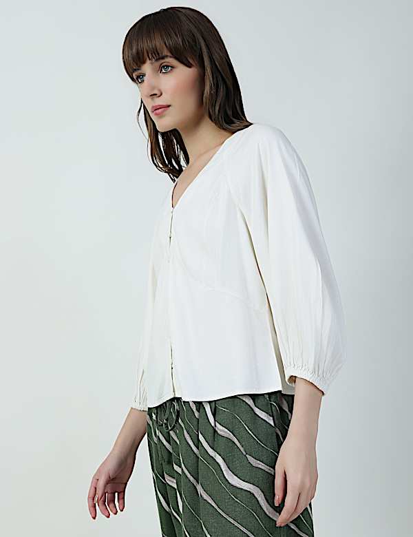 QUARTER SLEELVES EASY TOP