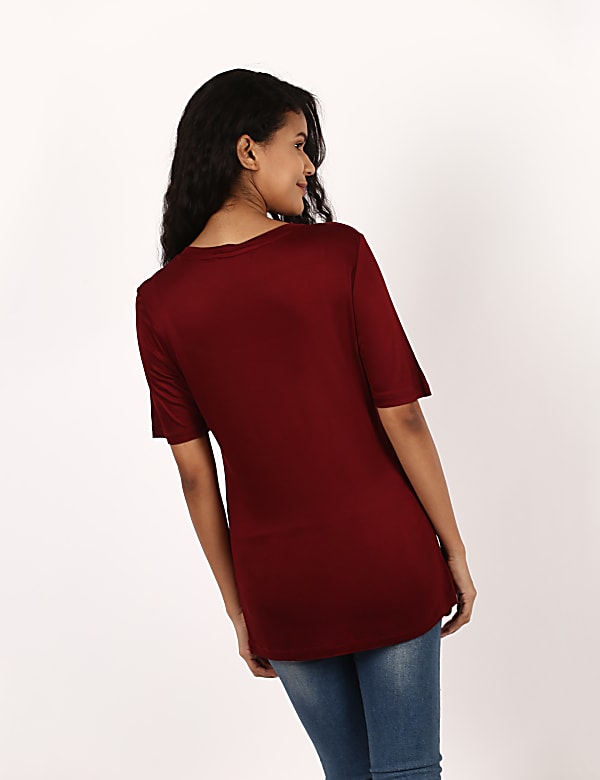 SS Mercerised Round Neck Plain Tee