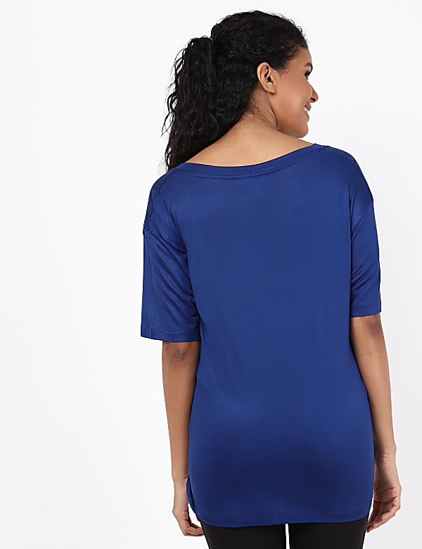 SS Mercerised V Neck Plain Tee