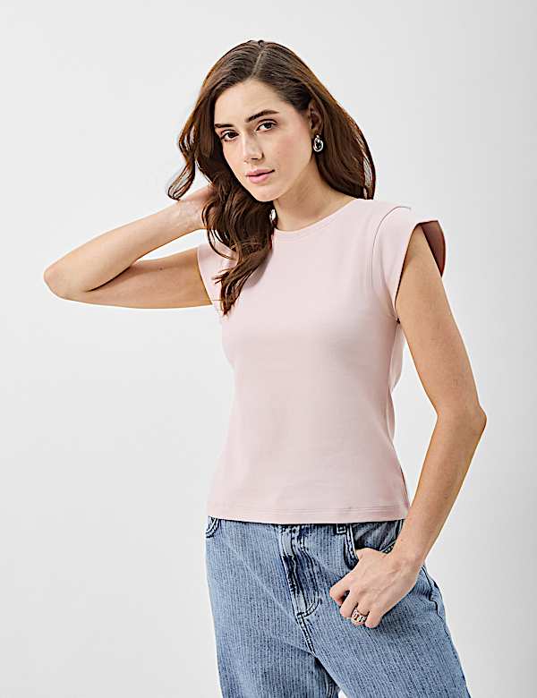 Pure Cotton Ribbed Top