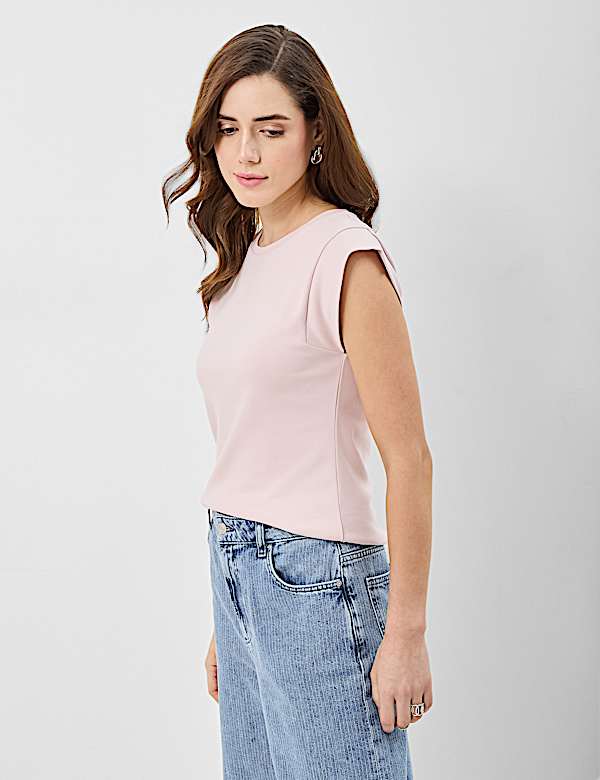 Pure Cotton Ribbed Top