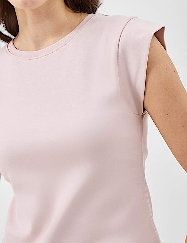 Pure Cotton Ribbed Top