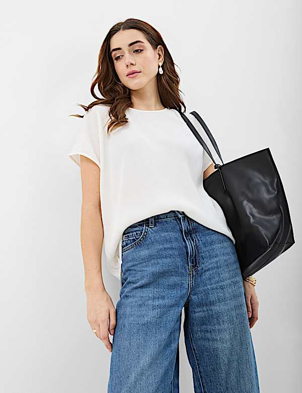 Ribbed Jersey Relaxed Fit Top