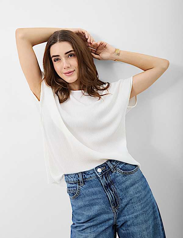 Ribbed Jersey Relaxed Fit Top
