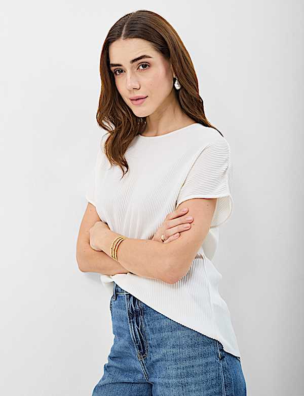Ribbed Jersey Relaxed Fit Top