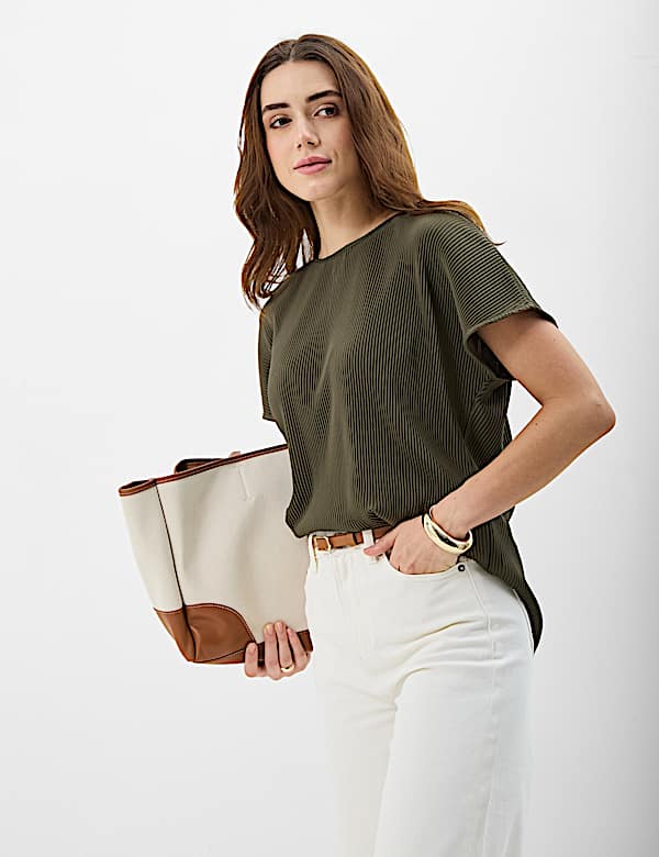 Ribbed Jersey Relaxed Fit Top
