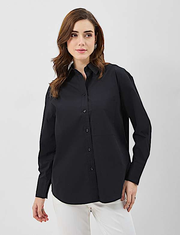 Cotton Rich Collared Shirt