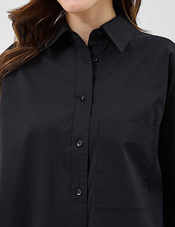 Cotton Rich Collared Shirt