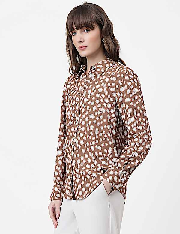 Abstract Classic Collar Shirt
