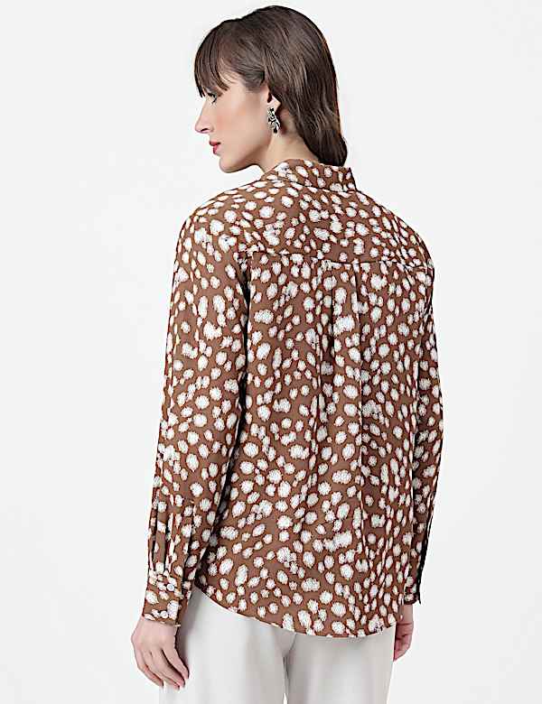 Abstract Classic Collar Shirt