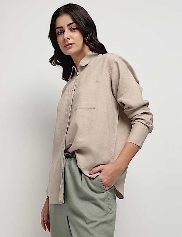 Pure Linen Girlfriend Shirt