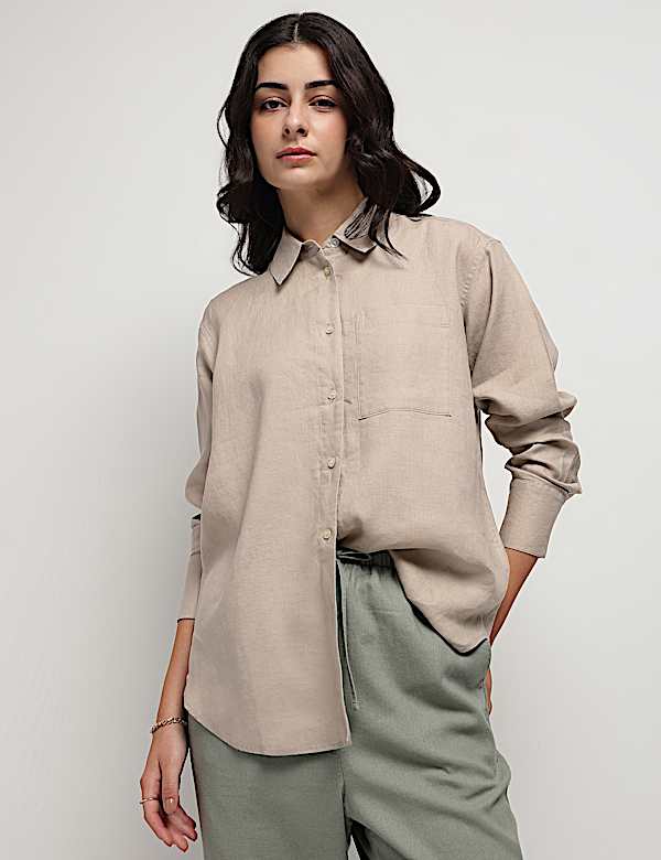 Pure Linen Girlfriend Shirt