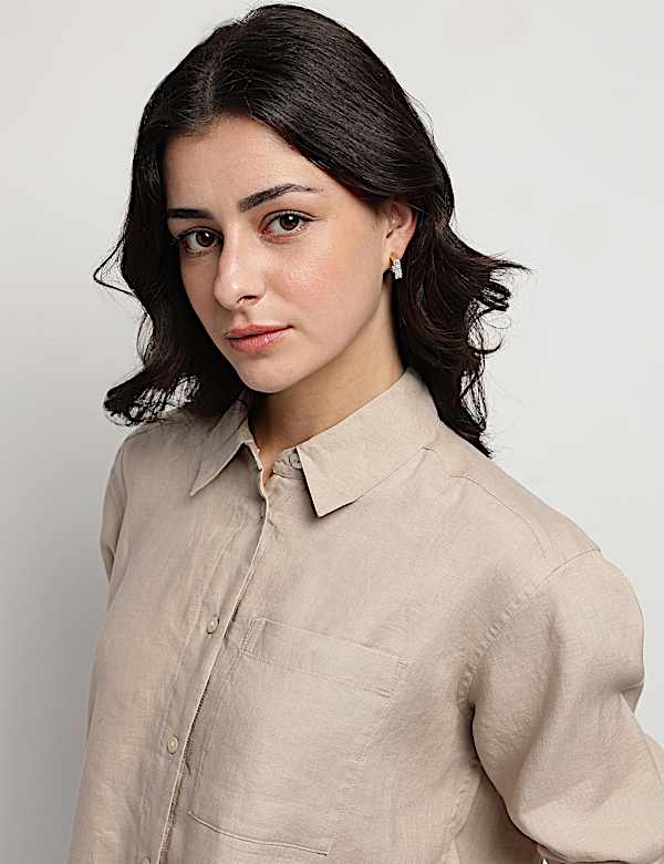 Pure Linen Girlfriend Shirt