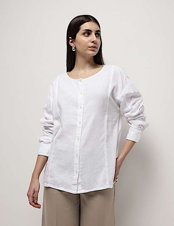 Linen Rich Full Sleeves Shirt