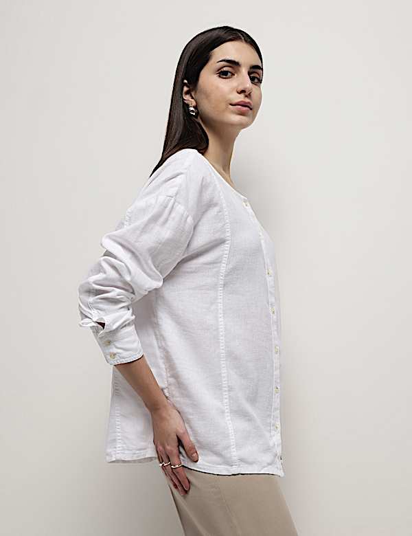 Linen Rich Full Sleeves Shirt
