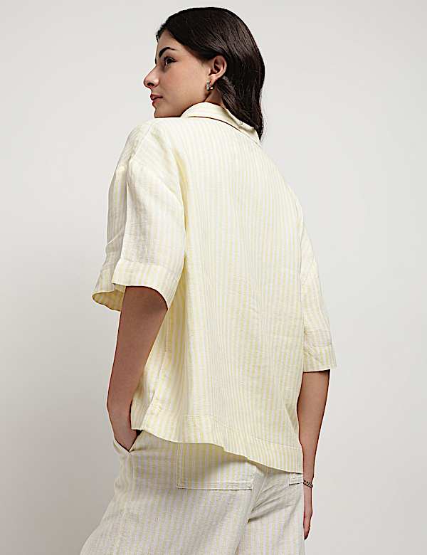 Pure Linen Stripes Shirt