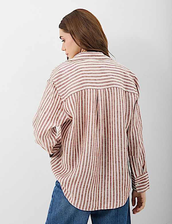 Pure Linen Striped Shirt