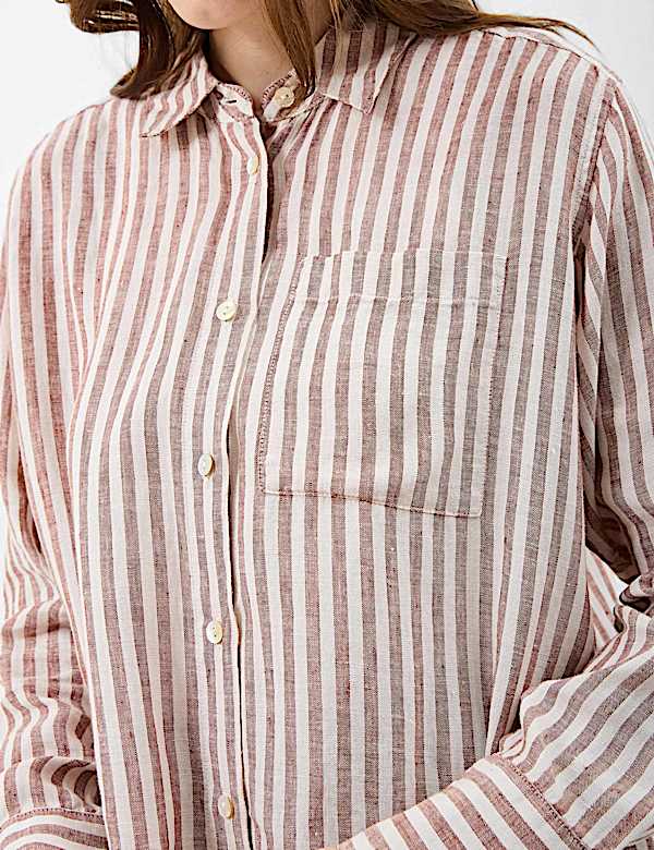 Pure Linen Striped Shirt