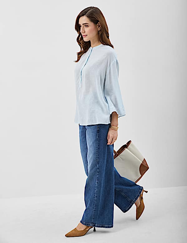Linen-Rich Embroidered Tunic