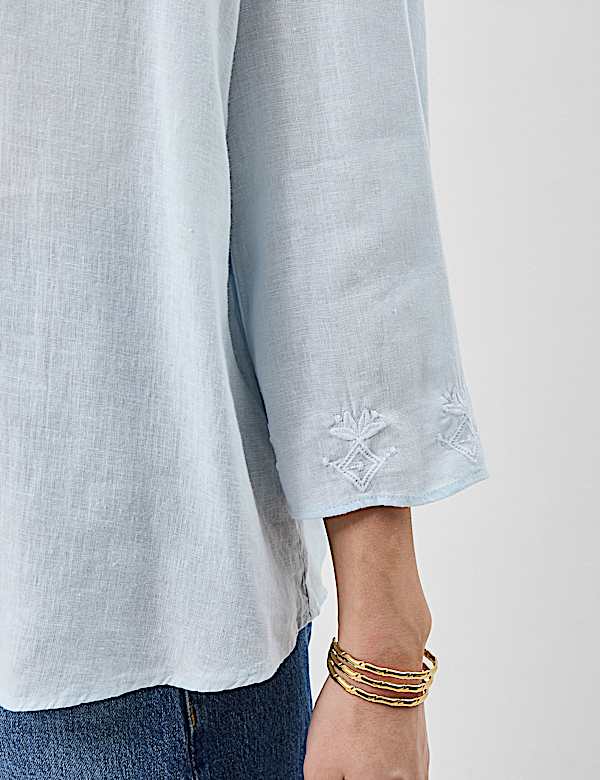 Linen-Rich Embroidered Tunic