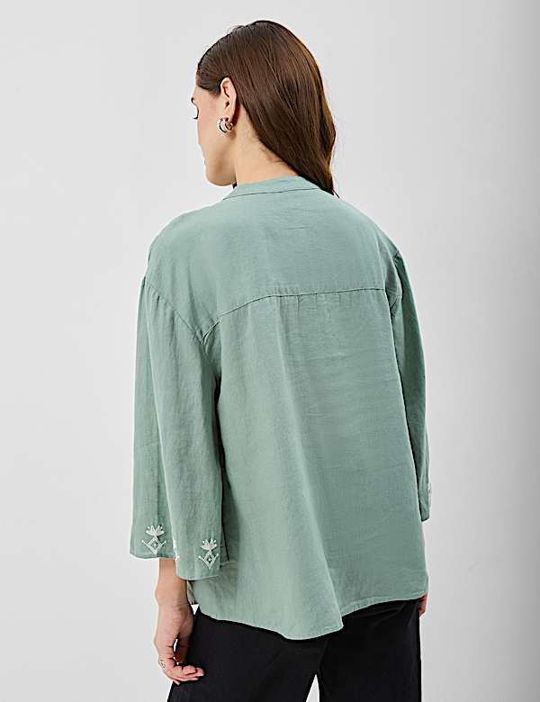 Linen-Rich Embroidered Tunic