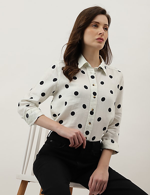 Polka Dots Regular Fit Shirt