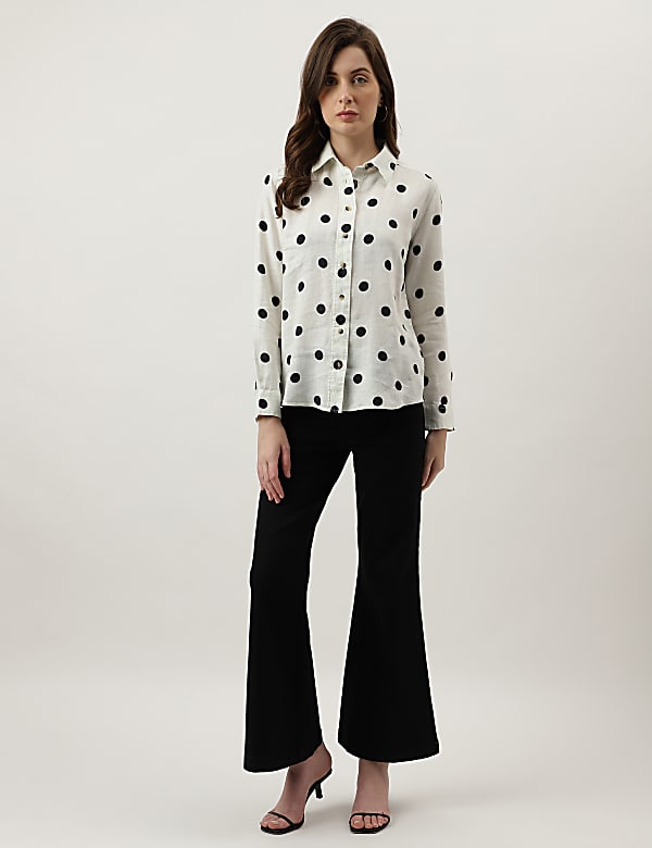 Polka Dots Regular Fit Shirt