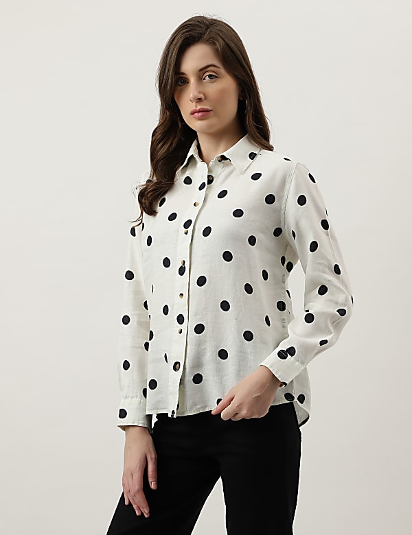 Polka Dots Regular Fit Shirt