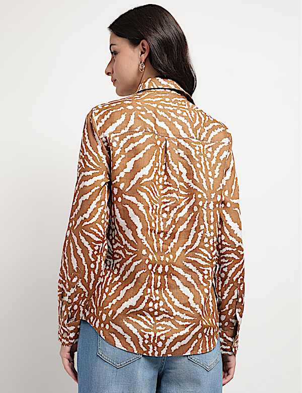 Pure Linen Tie-Dye Shirt