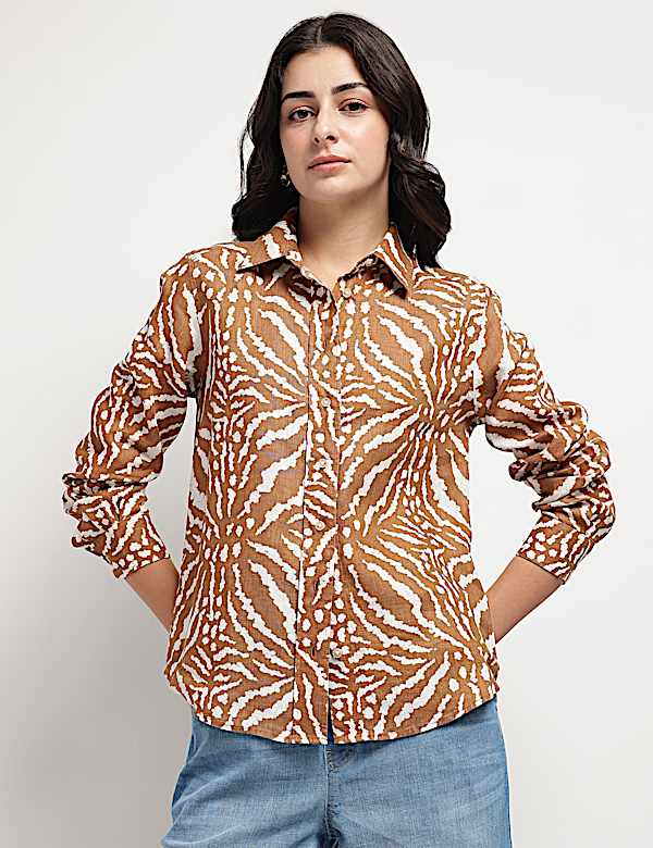 Pure Linen Tie-Dye Shirt