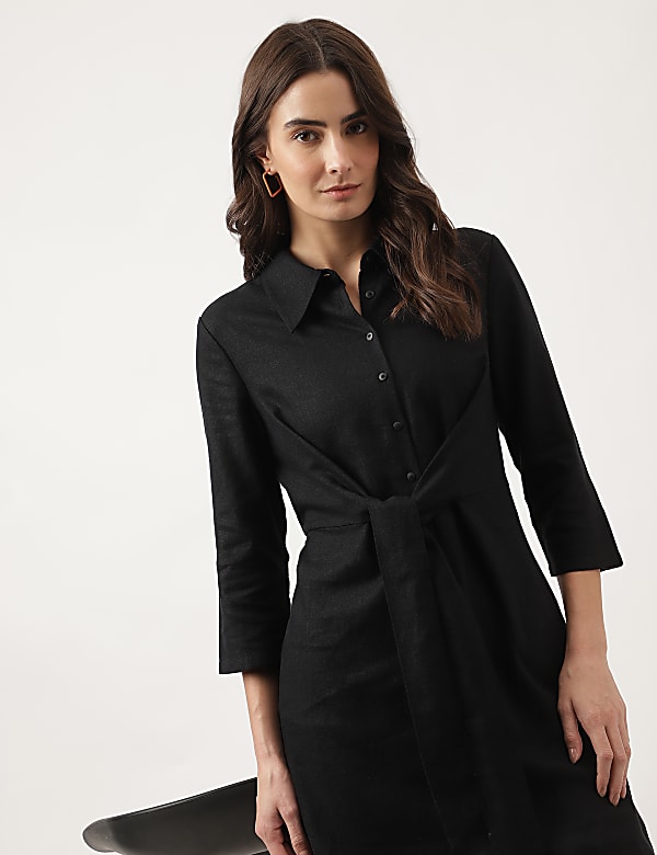 Collar t shirt dress cheap