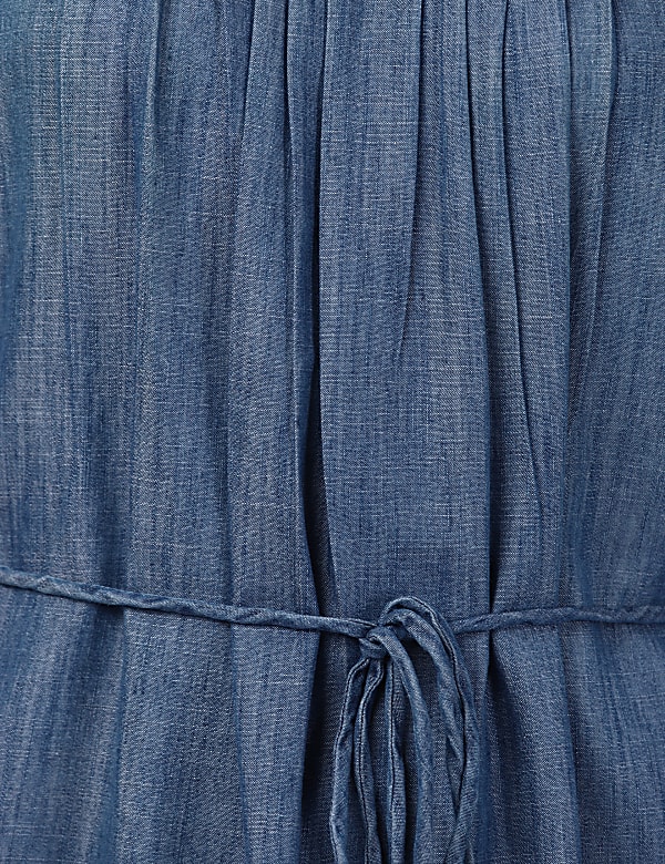 INT High Neck Denim Dress