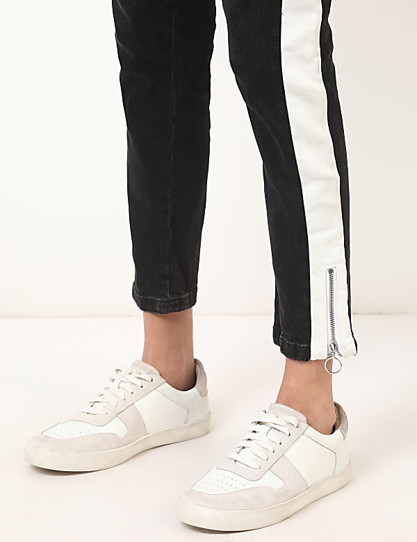 Cotton Mix Plain Slim Fit Jeans