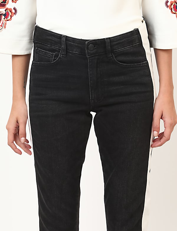 Cotton Mix Plain Slim Fit Jeans