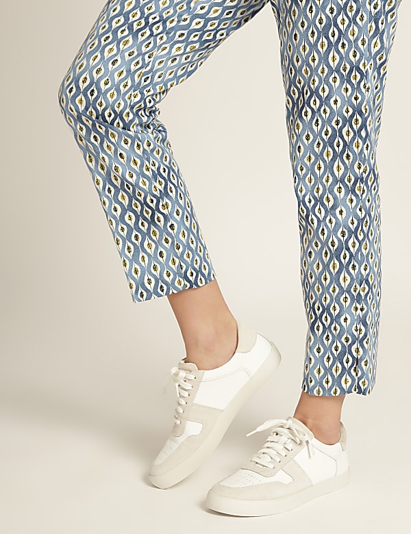 Cotton Mix Printed Regular Fit Trouser