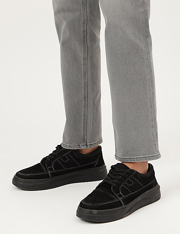 Straight Leg Mid Waist Jeans