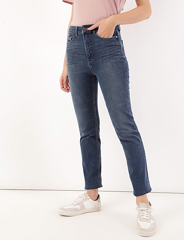Cotton Mix Plain Slim Fit Jeans