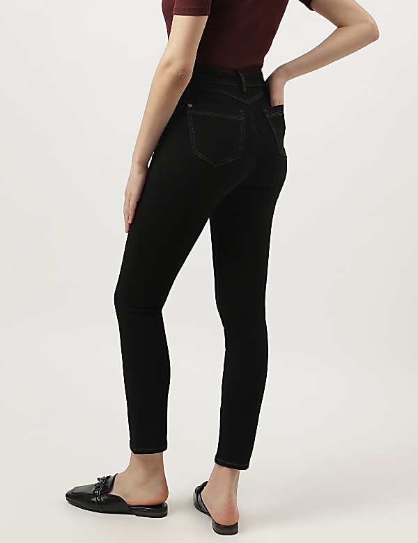 Cotton Mix Plain Slim Fit Jeans