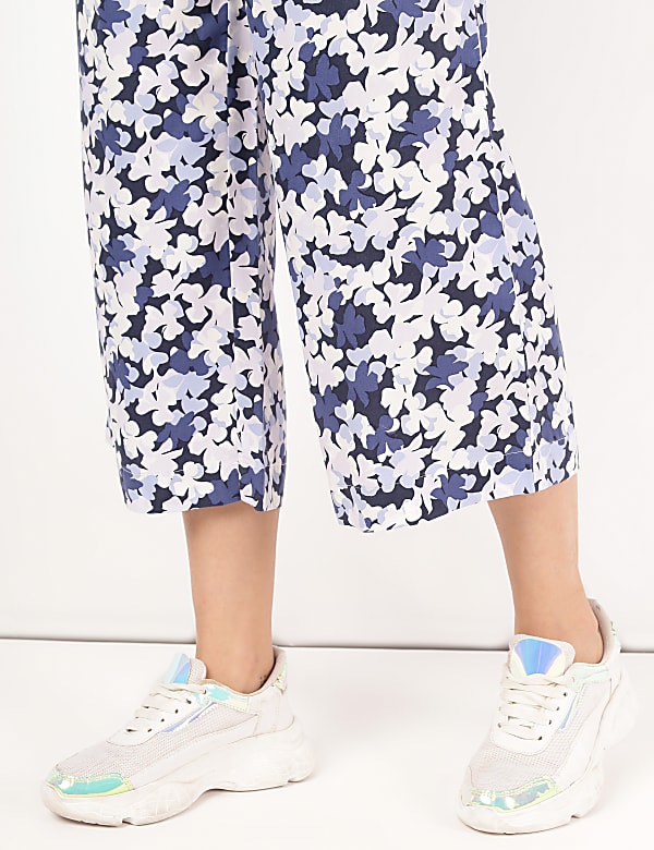 Pure Lyocell Printed Regular Fit Culottes