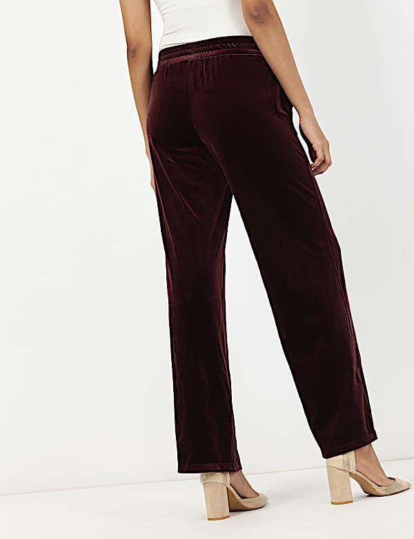 Velour Wide Leg Jogger