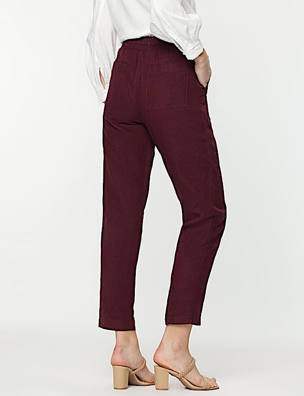 Linen Rich Straight Leg Trousers