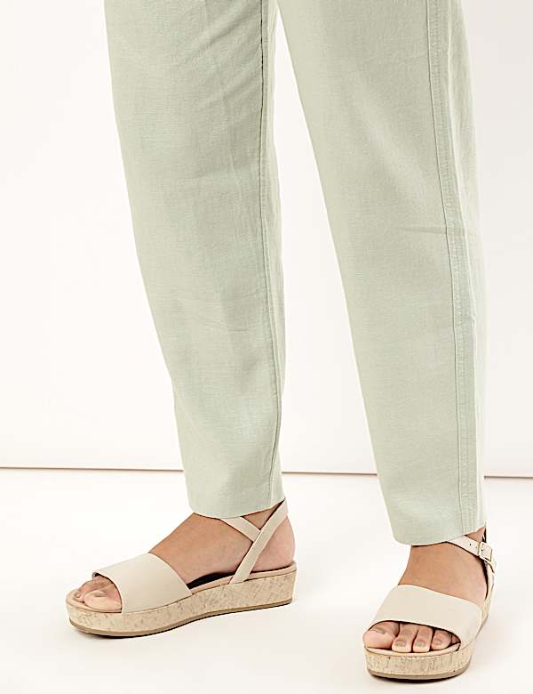Linen Rich Straight Leg Trousers