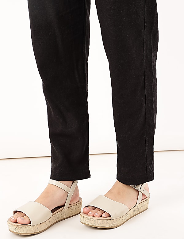 Linen Rich Straight Leg Trousers
